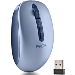 Ratón Ergonómico Inalámbrico NGS Fog Dual FOGDUALBLUE Silencioso/ Hasta 1600 DPI/ Azul 8435430628579 FOGDUALBLUE NGS-MOU FOG DUAL BL