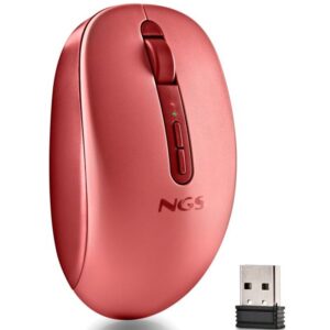 Ratón Ergonómico Inalámbrico NGS Fog Dual FOGDUALRED Silencioso/ Hasta 1600 DPI/ Rojo 8435430628555 FOGDUALRED NGS-MOU FOG DUAL RD