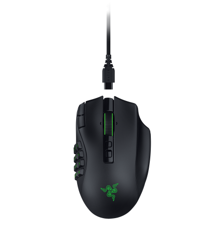 Razer Naga V3 Pro ratón Juego Mano derecha RF Wireless + Bluetooth + USB Type-C Óptico 50000 DPI - Imagen 13