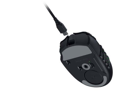Razer Naga V3 Pro ratón Juego Mano derecha RF Wireless + Bluetooth + USB Type-C Óptico 50000 DPI - Imagen 9