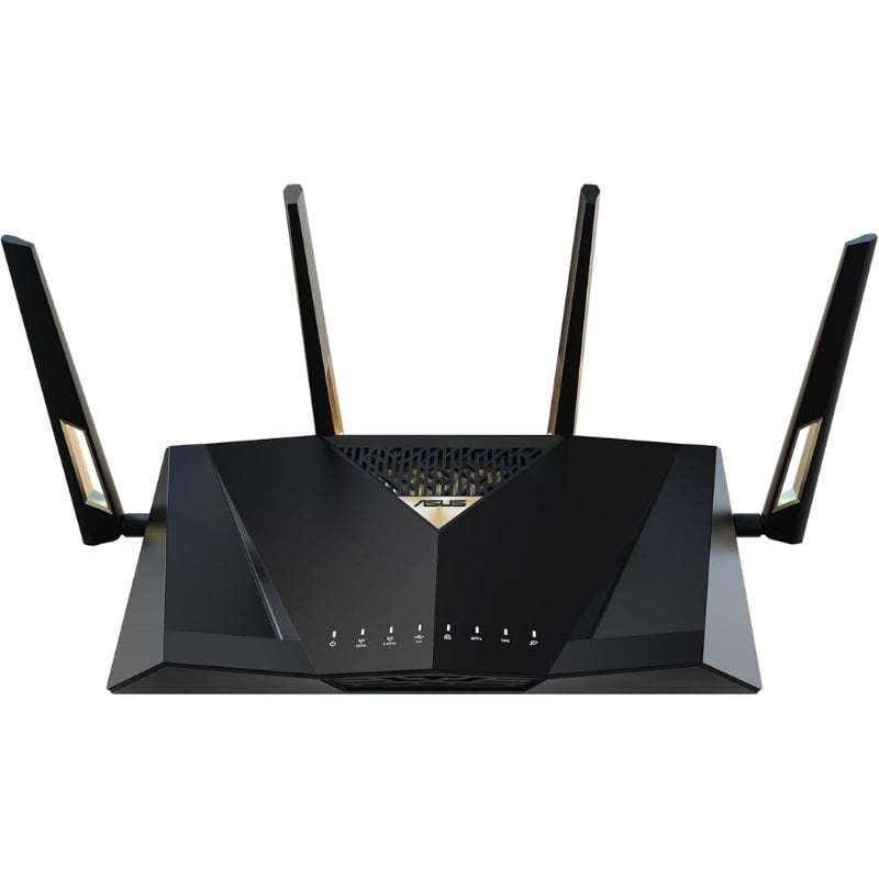Router Inalámbrico Asus RT-BE88U/ WiFi 7/ 7200Mbps/ 2.4GHz 5GHz/ 4 Antenas/ WiFi 802.11be/ax/ac/n/a/ - n/b/g 4711387335680 90IG08V0-MO3N0V ASU-ROU RT-BE88U