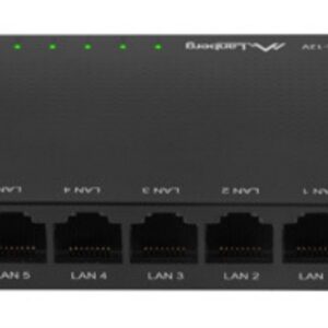 SWITCH LANBERG 5 PUERTOS GIGABIT RJ45 ETHERNET 5901969424164 DSP2-1005-12V