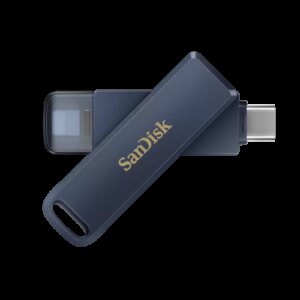 SanDisk iXpand unidad flash USB 128 GB USB Type-C / Lightning 3.2 Gen 1 (3.1 Gen 1) Azul 0619659211851 | P/N: SDIXD0N-128G-GN6NE | Ref. Artículo: 1412098