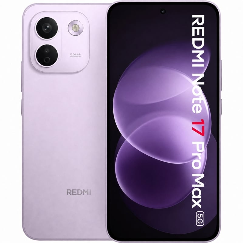 Smartphone Xiaomi Redmi Note 17 Pro Max 8GB/ 256GB/ 6.83"/ 5G/ Púrpura 6939093012178 MZB0P5HEU XIA-SP NOTE17PM 5G 8-256 PUR