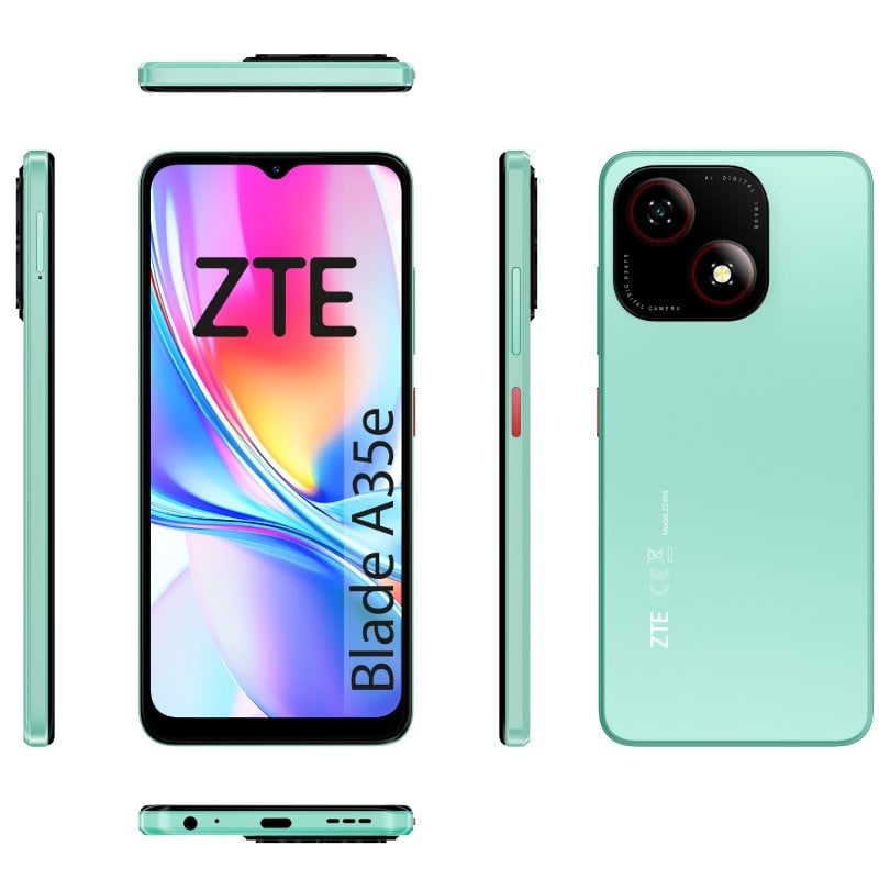 Smartphone ZTE Blade A35E 2GB/ 64GB/ 6.52"/ Verde - Imagen 3