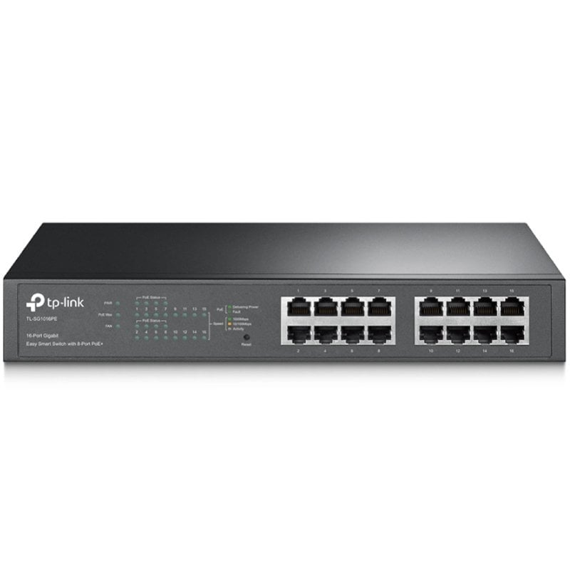 Switch TP-Link TL-SG1016PE/ 16 Puertos/ RJ45 10/100/1000/ PoE+ 1210002616775 TL-SG1016PE V2 TPL-SWITCH TL-SG1016PE V2
