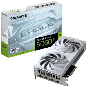 TARJETA GRAFICA GIGABYTE RTX 5060TI EAGLE ICE OC 8GB GDDR7 BLANCO 4719331356095 9VN506TEI8-00-G10