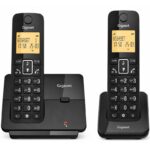Teléfono Inalámbrico Gigaset Essential 300 DUO/ Negro 4255781908090 L36852-H3211-D201 GIGA-TEL ESSENTIAL 300 D BK