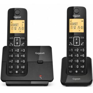Teléfono Inalámbrico Gigaset Essential 300 DUO/ Negro 4255781908090 L36852-H3211-D201 GIGA-TEL ESSENTIAL 300 D BK