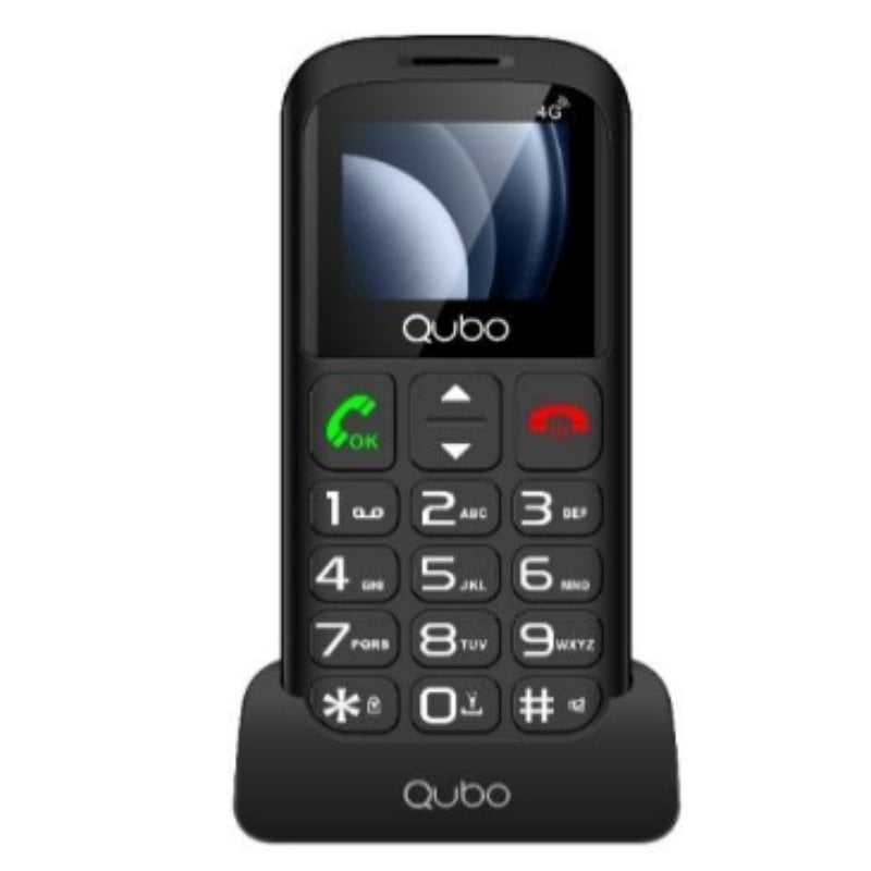 Teléfono Móvil Qubo P-186BKC 4G para Personas Mayores/ Negro - Imagen 2