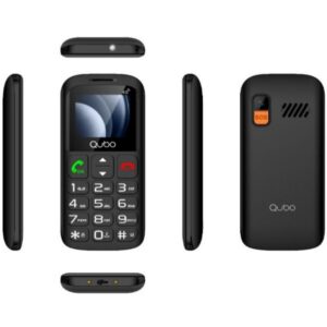 Teléfono Móvil Qubo P-186BKC 4G para Personas Mayores/ Negro 6944762701956 P-186BKC 4G QUB-TEL P-186BKC 4G