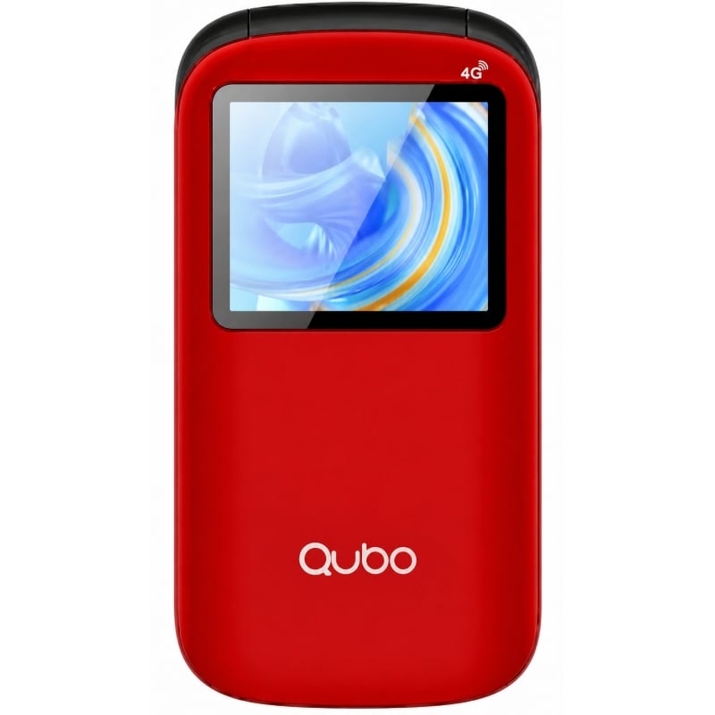 Teléfono Móvil Qubo P-190RD 4G para Personas Mayores/ Rojo 6944762702045 P-190RD 4G QUB-TEL P-190RD 4G