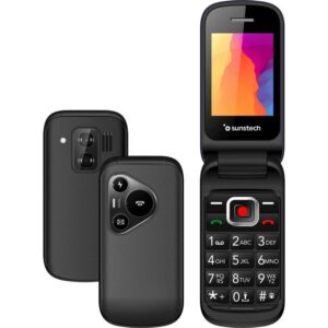 Teléfono Móvil Sunstech CELT24 para Personas Mayores/ Negro 8429015019906 CELT24BK SUN-TEL CELT24 BK
