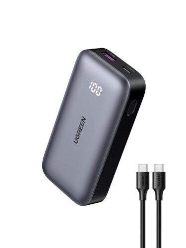 Ugreen 10000mAh Mini Powerbank Quick Charging 30W Gris - Imagen 2