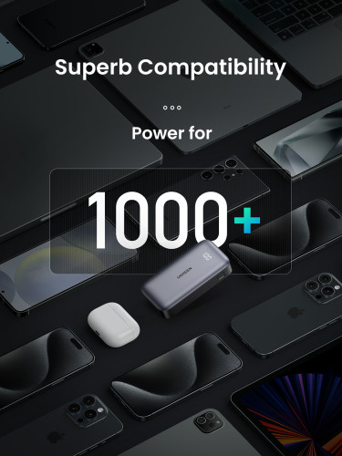 Ugreen 10000mAh Mini Powerbank Quick Charging 30W Gris - Imagen 6