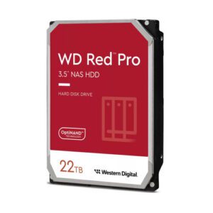Western Digital Red Pro disco duro interno 22 TB 7200 RPM 512 MB 3.5" Serial ATA III 0718037893501 | P/N: WD221KFGX | Ref. Artículo: 1391080