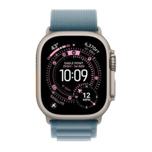 0195950608953 | P/N: MEWK4QL/A | Cod. Artículo: DSP0000036640 Smartwatch apple watch ultra 3 gps + cellular 49mm natural titanium case blue alpine loop - s