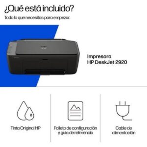0198701680079 IMPRESORA MULTIFUNCION HP DESKJET 2920 WIFI 89F97B A0060275 HP Impresoras 89F97B