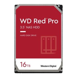 0718037877662 | P/N: WD161KFGX | Cod. Artículo: DSP0000019992 Disco duro interno wd western digital red pro 16tb 3.5 pulgadas sata 6gb - s