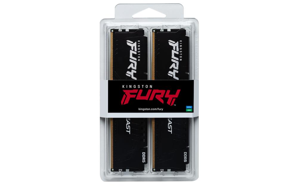 Memoria ram ddr5 16gb 2x8gb kingston - 5200mhz - pc5 41600 - fury beast - cl40 - 1.25v - Imagen 5