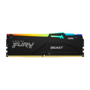 0740617343120 | P/N: KF564C32BBEA-16 | Cod. Artículo: DSP0000042265 Memoria ram ddr5 16gb kingston - 6400mt - s - fury beast rgb - cl32 - negro