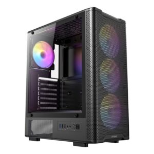 0761345102346 | P/N: 0-761345-10234-6 | Cod. Artículo: DSP0000033994 Caja ordenador gaming antec vx - 320 atx argb cristal templado negra