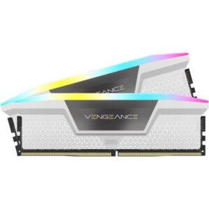 0840440496069 | P/N: CMH32GX5M2B6000Z30W | Cod. Artículo: DSP0000042061 Memoria ram ddr5 32gb 2x16gb corsair vengeance rgb white - 6000mt - s - pc5 - 48000 - cl30