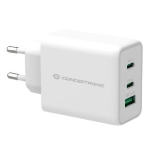 4015867228814 | P/N: ALTHEA12W | Cod. Artículo: DSP0000018530 Cargador conceptronic carga rapida pd 1 puerto usb tipo a - 2 puertos usb tipo c - althea - 65w - blanco