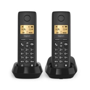 4255781905624 | P/N: L36852-H3206-D201 | Cod. Artículo: MGS0000032037 Telefono fijo inalambrico gigaset basic 100 duo negro