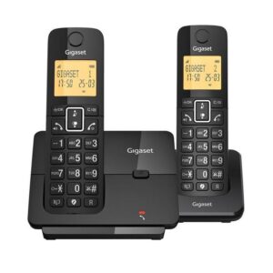 4255781908090 | P/N: L36852-H3211-D201 | Cod. Artículo: MGS0000032041 Telefono fijo inalambrico gigaset essential 300 duo negro