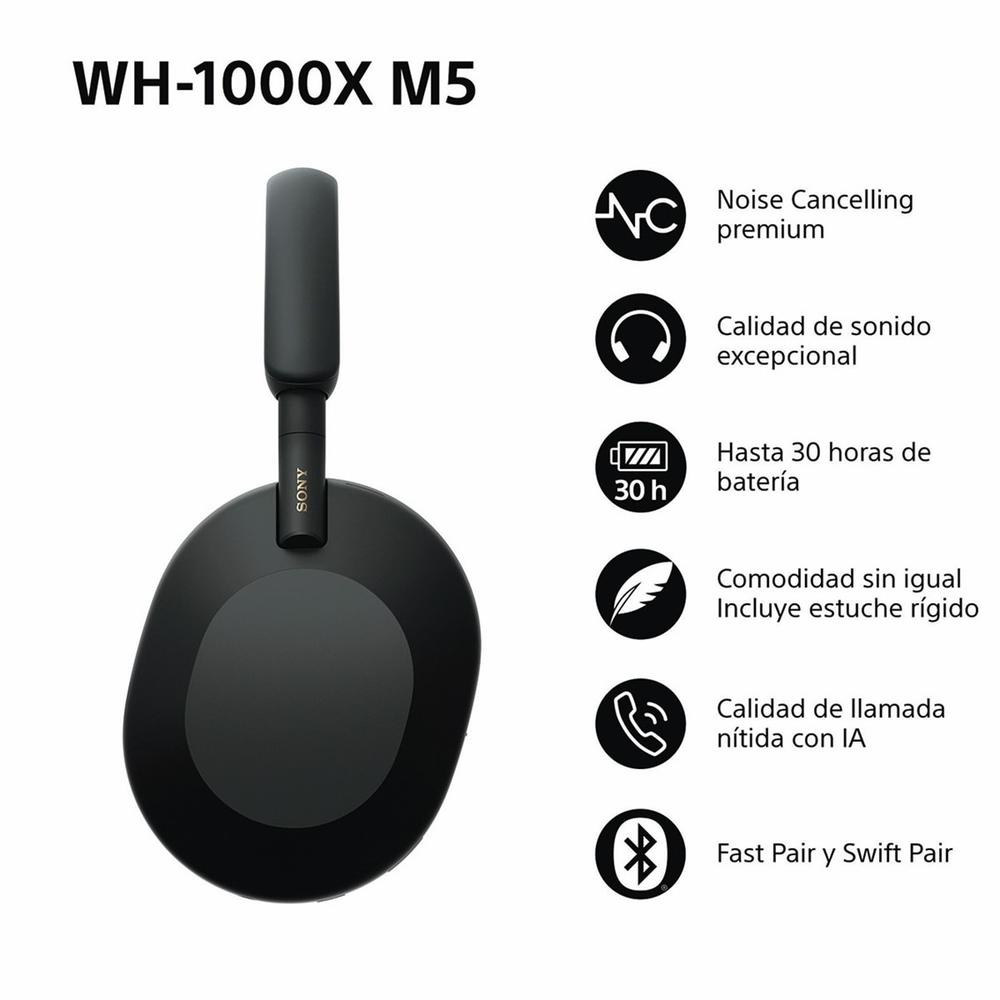 Auriculares sony wh - 1000xm5 inalambrico negro - Imagen 3