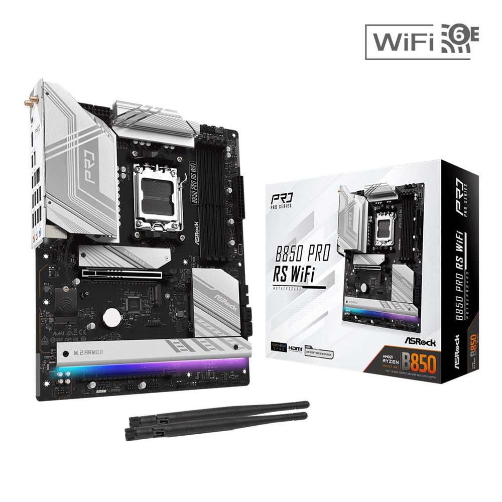 4711581490178 | P/N: 90-MXBQL0-A0UAYZ | Cod. Artículo: DSP0000042375 Placa base asrock b850 pro rs wifi am5 atx - 4x ddr5