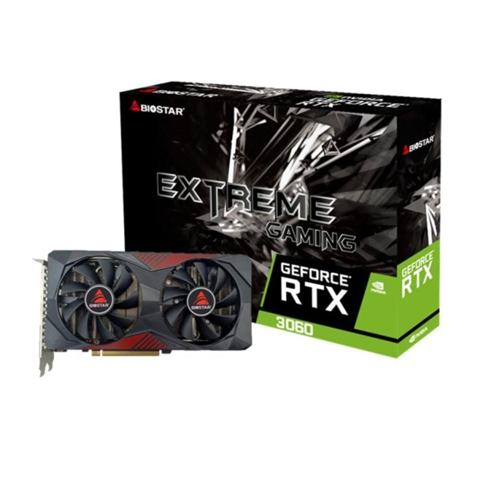 4712960686915 | P/N: VN3606RML9 | Cod. Artículo: DSP0000029156 Tarjeta grafica biostar extreme gaming nvidia rtx 3060 12gb gddr6 - 3x dp - 1x hdmi pci express 4.0