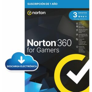 5397231019433 | P/N: 21433178 | Cod. Artículo: MGS0000013651 Antivirus norton 360 for gamers 50gb español 1 usuario 3 dispositivos 1 año esd electronica drmkey