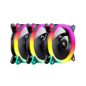 6940533544951 | P/N: 51801 | Cod. Artículo: DSP0000019919 Kit ventiladores cpu gaming unykach ring led argb 3 x 120mm -  incluye controladora