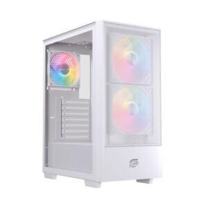 6977277360004 | P/N: EXCS-PL-100R-W | Cod. Artículo: DSP0000040778 Caja ordenador gaming einarex p100 atx rgb cristal templado blanca