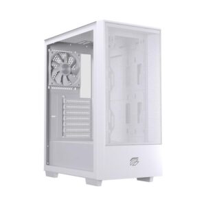 6977277360097 | P/N: EXCS-PL-100C-W | Cod. Artículo: DSP0000040777 Caja ordenador gaming einarex p100 core atx cristal templado blanca