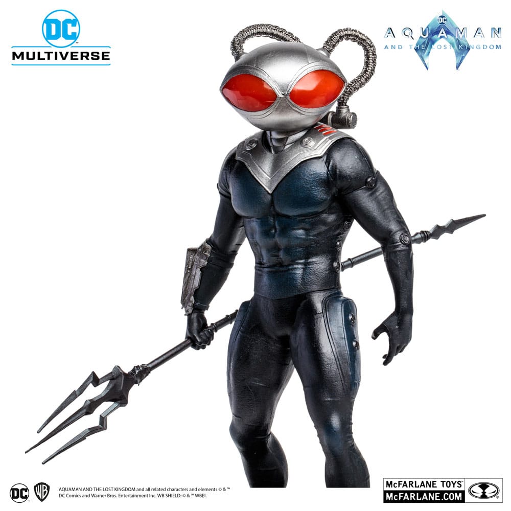 Figura mcfarlane toys dc aquaman 2 movie 12in - black manta - Imagen 4