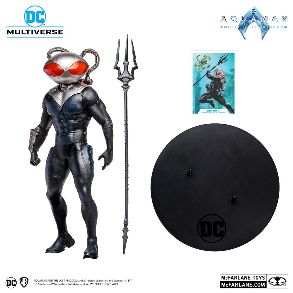 Figura mcfarlane toys dc aquaman 2 movie 12in - black manta - Imagen 5