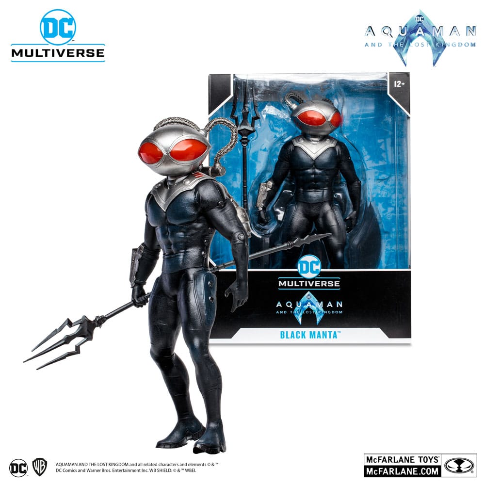Figura mcfarlane toys dc aquaman 2 movie 12in - black manta - Imagen 6