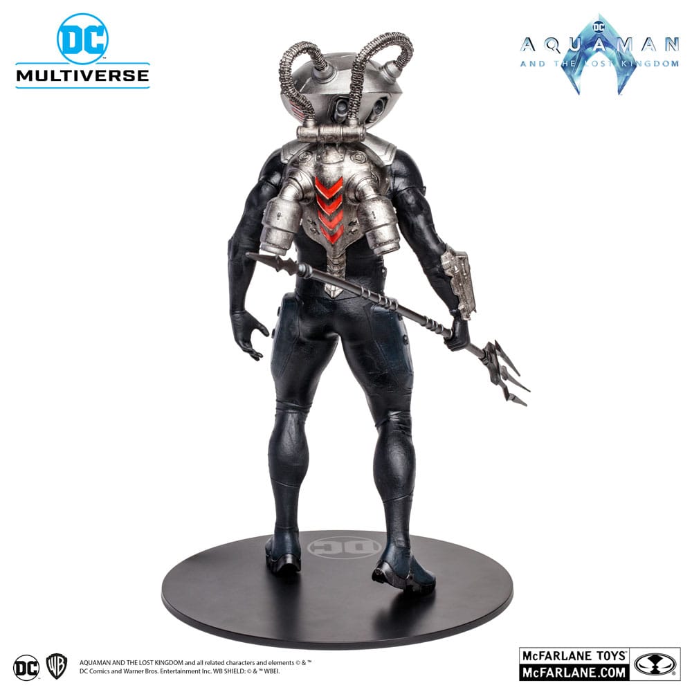 Figura mcfarlane toys dc aquaman 2 movie 12in - black manta - Imagen 7
