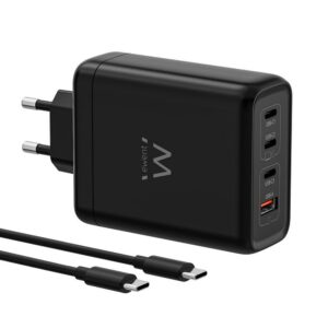 8052101435719 | P/N: EW1337 | Cod. Artículo: MGS0000034809 Cargador ewent ew1337 140w 3x usb tipo c 1x usb tipo a negro