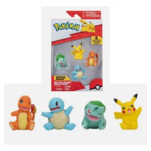 8432752045701 | P/N: 63222977 | Cod. Artículo: MGS0000021119 Pack 4 figuras pokemon iniciales de kanto