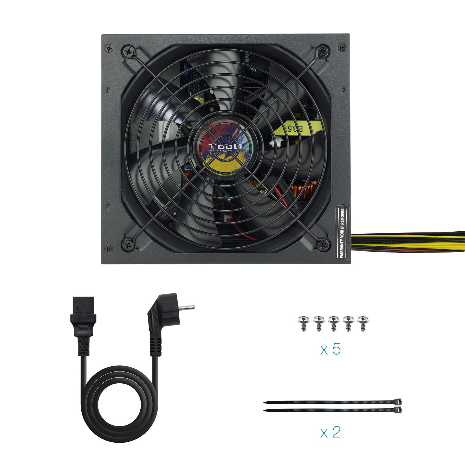Fuente de alimentacion tooq tqapolo - 600sp atx 600w - Imagen 6