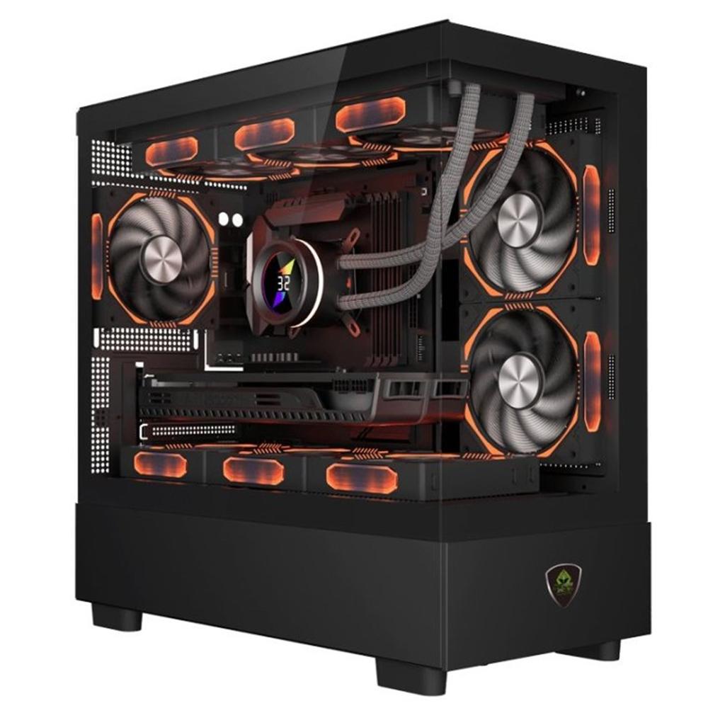 8435099533405 | P/N: XC-301 GLASS | Cod. Artículo: DSP0000029094 Caja ordenador gaming keep out xc - 301 glass matx argb cristal templado negro