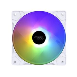 8435099534006 | P/N: XFC-120FW | Cod. Artículo: DSP0000029172 Ventilador caja keep out xfc - 120fw rgb 120mm blanco