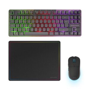 8435693111733 | P/N: MCPWTKLES | Cod. Artículo: DSP0000037638 Teclado + raton mars gaming mcpwtkles inalambrico negro + alfombrilla