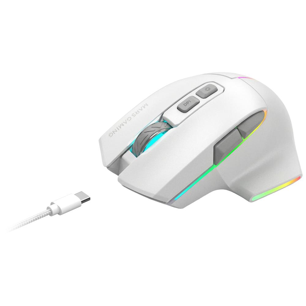 Raton inalambrico mars gaming mmw - vector blanco - Imagen 2