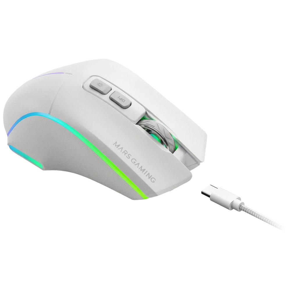 Raton inalambrico mars gaming mmw - vector blanco - Imagen 3