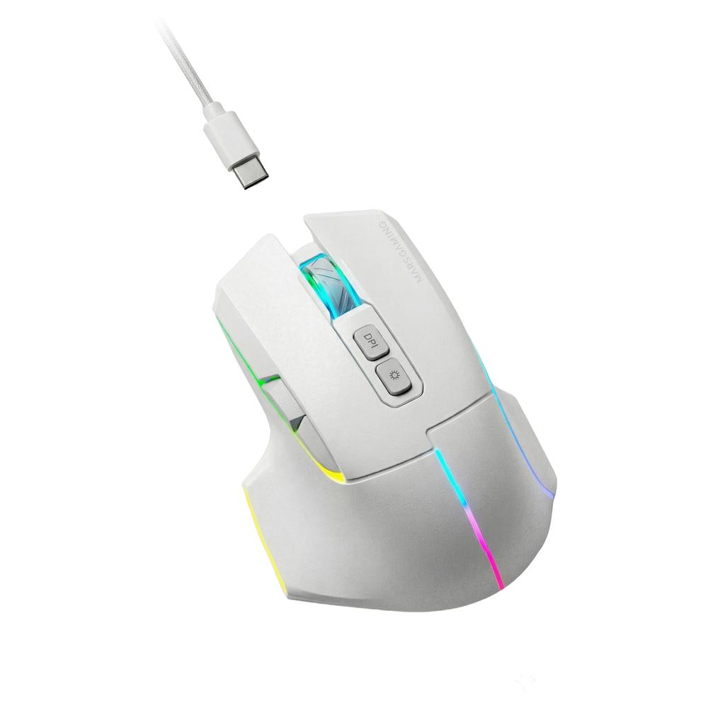 Raton inalambrico mars gaming mmw - vector blanco - Imagen 4